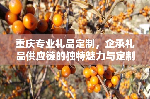 重庆专业礼品定制，企承礼品供应链的独特魅力与定制之旅
