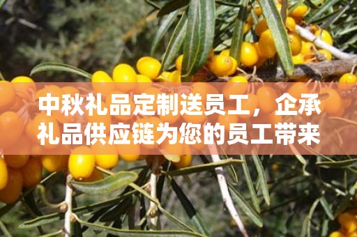 中秋礼品定制送员工，企承礼品供应链为您的员工带来独特的中秋惊喜